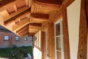 Dachuntersicht Holzbalken renoviert