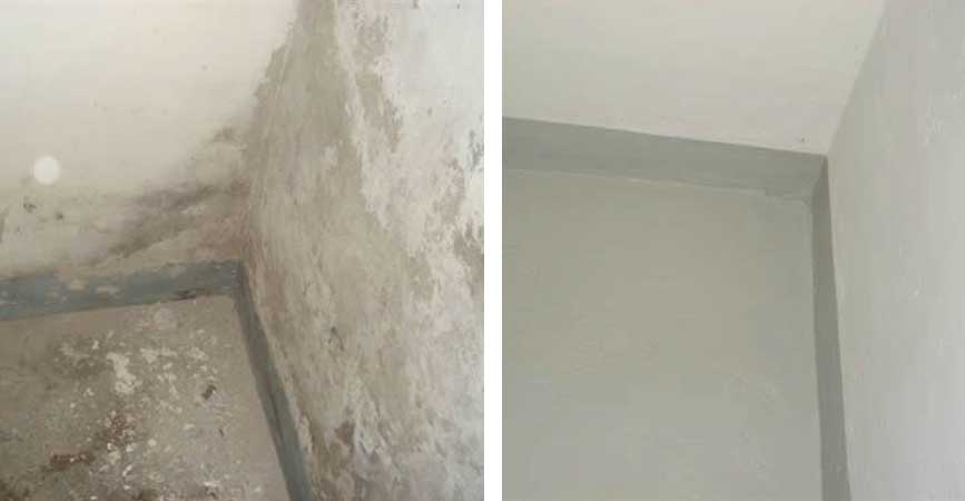 Der Boden, Treppe und die Wände wurden frisch gestrichen